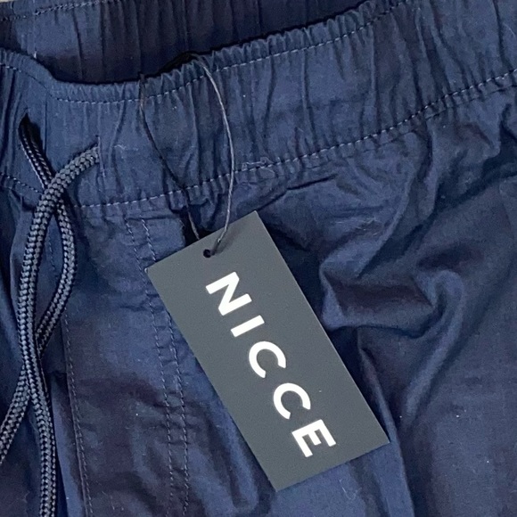 🔥 ASOS Nicee deep navy blue cargo pants men’s L - Picture 6 of 6